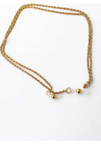 Gold Renk Bütün Gözlüklere Uygun Gözlük Zinciri, Çelik Gözlük Ipi, Şık ve Dayanıklı Zincir Aksesuar modelleri