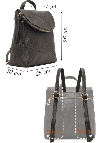 Kadın Gri Sırt Çantası 25WBD267518 fiyatları