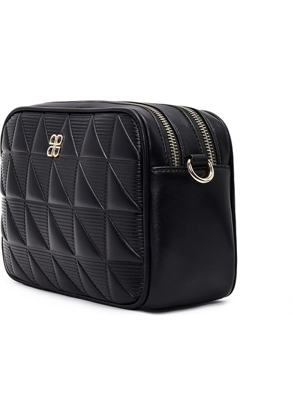 Kadın Siyah Uzun Askılı Baskılı Çapraz Çanta 25ABD284926 indirimleri