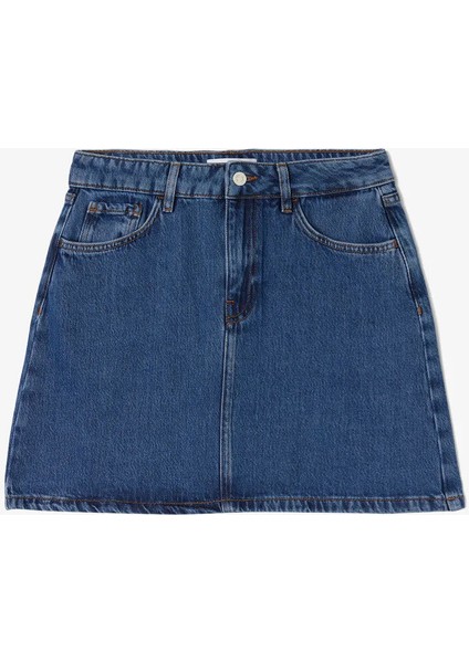 Kadın Denim Mavi Etek modelleri