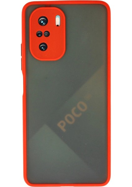 Xiaomi Poco F3 Kılıf Montreal Silikon Kapak - Kırmızı