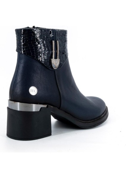8430 Hakiki Deri Kadın Kalın Topuklu Bot fiyatları