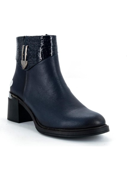 8430 Hakiki Deri Kadın Kalın Topuklu Bot modelleri