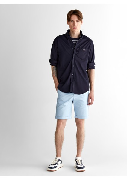 Erkek Lacivert Regular Fit Düğmeli Yaka Gömlek 3825117T.433 modelleri