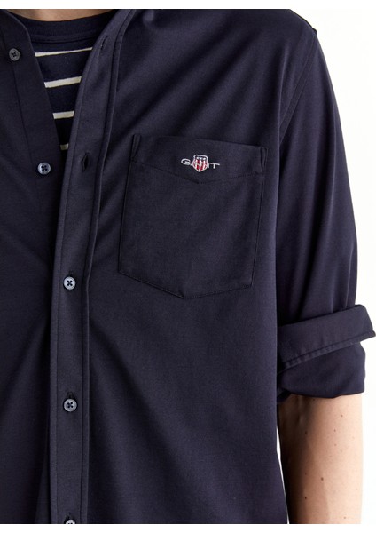 Erkek Lacivert Regular Fit Düğmeli Yaka Gömlek 3825117T.433 indirimleri