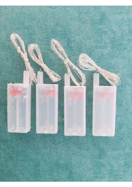 4 Adet Günışığı Peri LED (3 Metre) Bayram Doğum Günü Yılbaşı Işığı Sarı Işıklı Dekoratif Aydınlatma fiyatları