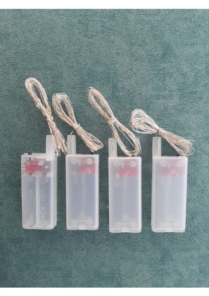 4 Adet Günışığı Peri LED (3 Metre) Bayram Doğum Günü Yılbaşı Işığı Sarı Işıklı Dekoratif Aydınlatma indirimleri