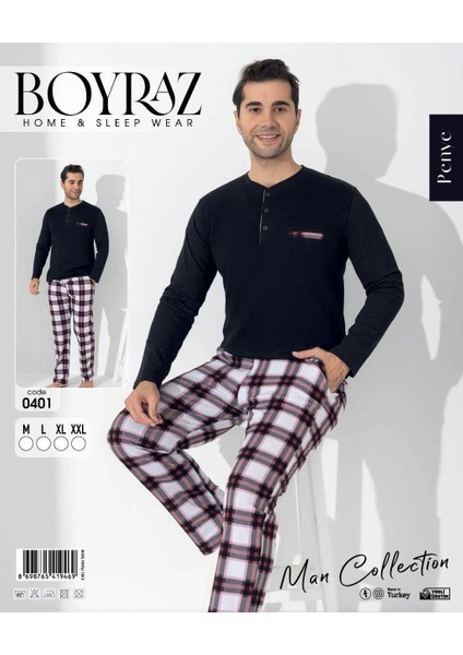 Erkek Uzun Kol Pijama Takımı