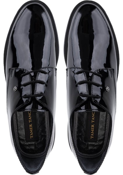 Erkek Hakiki Deri Siyah Rugan Casual Ayakkabı 222 70914 Erk Ayk SK25-26 Sıyah Rgn indirimleri