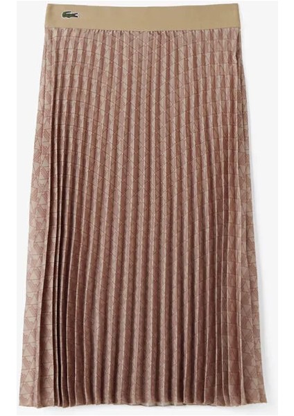 Womens Fashion Show Edition Belted Pleated Skirt modelleri