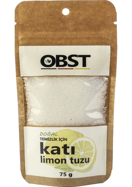 Obst Doğal Temizlik Için Katı Limon Tuzu 75 gr