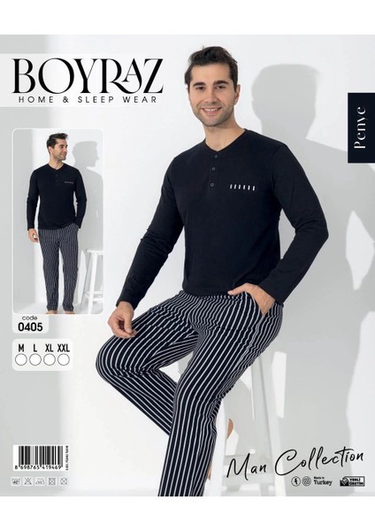 Erkek Uzun Kol Pijama Takımı