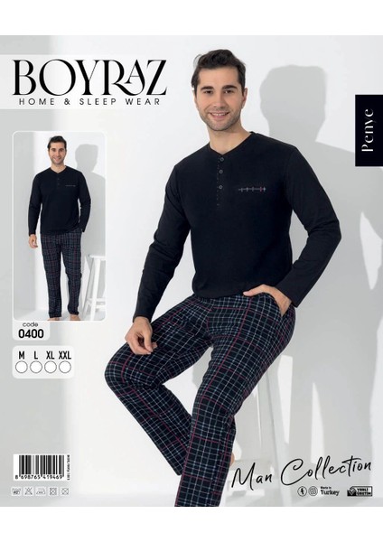 Erkek Uzun Kol Pijama Takımı