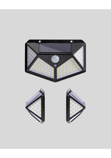 Solar Bahçe Lambası 100 LED Hareket Sensörlü Güneş Enerjili Aydınlatma - EMY5836-8961 indirimleri