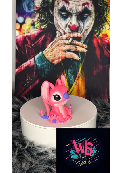 Angel Stitch (624) Figürü | Pembe Stitch Koleksiyonluk Heykel | Organik | 6,5 cm fiyatları