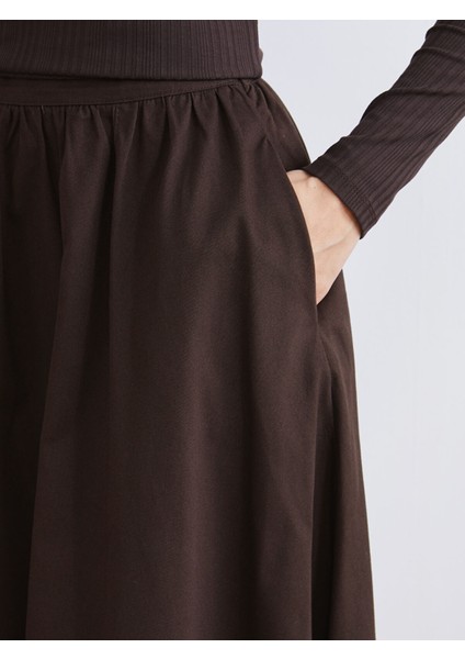 Yeni Sezon Beli Fermuarlı Kloş Etek modelleri