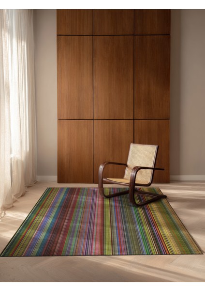 Pantone 60 Renkli Çizgili Tasarım Halı Modern Geometrik Oturma Odası Ince Yazlık Ev Oda Salon Halısı fırsatları