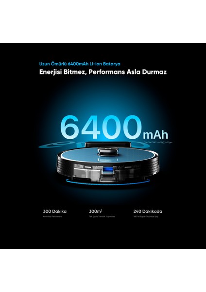 Katya V Akıllı Robot Süpürge 10000PA Güçlü Emiş Gücü 6400MAH Yüksek Batarya fırsatları