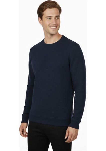 Erkek Sıfır Yaka Petek Doku Regular Fit Sweatshirt BGL-ST04950 fiyatları