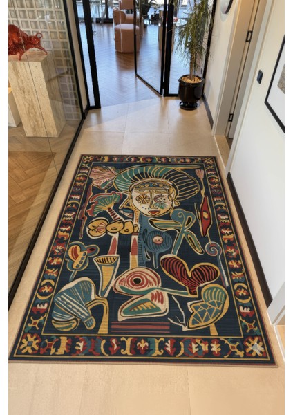 Allure 104 Renkli Tasarım Modern Soyut Halı Bohem Halı Salon Koridor Mutfak Oturma Odası Ev Halısı fiyatları