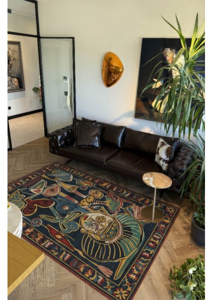 Allure 104 Renkli Tasarım Modern Soyut Halı Bohem Halı Salon Koridor Mutfak Oturma Odası Ev Halısı modelleri