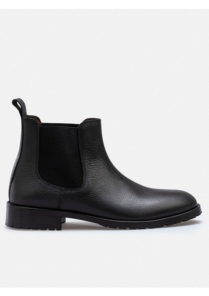 Ayakkabı Siyah Hakiki Floater Deri El Yapımı Chelsea Erkek Bot modelleri