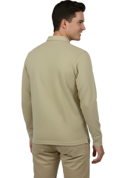 Erkek Gömlek Yaka Jakarlı Cepli Regular Fit Sweatshirt BGL-ST04957 modelleri