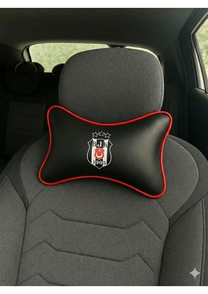 Beşiktaş Bjk 1903 Logolu Deri Araç Oto Boyun Yastığı- (4 Farklı Kenar Rengi Seçeneği Bize Bildirin) fiyatları