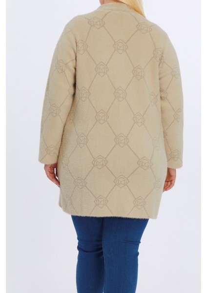 Triko Kaban Büyük Beden Kadın Sakallı Yünlü Çok Kalın Yüksek Kalite Anne Uzun Kışlık Hırka fırsatları