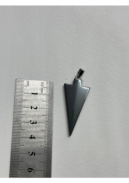 Hematit Doğaltaş Kolye Ucu Mızrak indirimleri