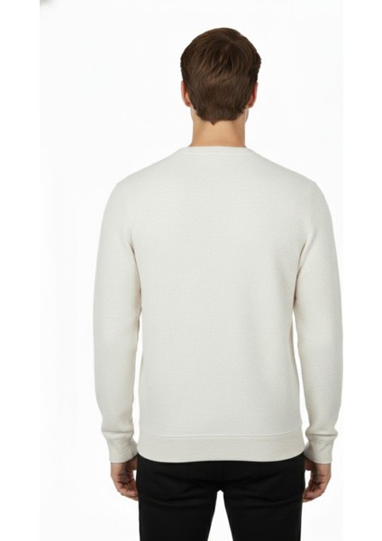 Erkek Sıfır Yaka Petek Doku Regular Fit Sweatshirt BGL-ST04950 fırsatları