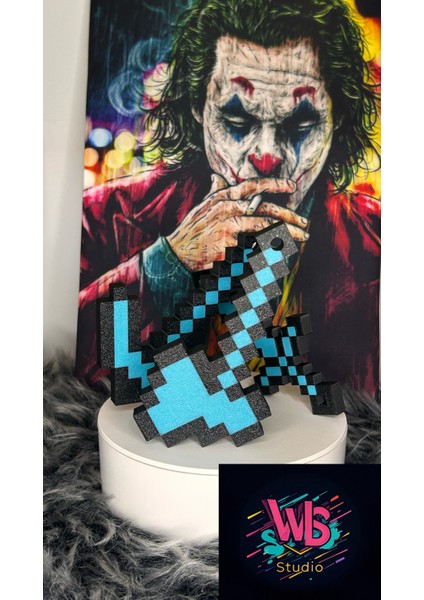 3'lü Minecraft Elmas Kazma, Kılıç ve Balta Figür | Organik | Yeni Nesil Oyuncak 12CM Set modelleri