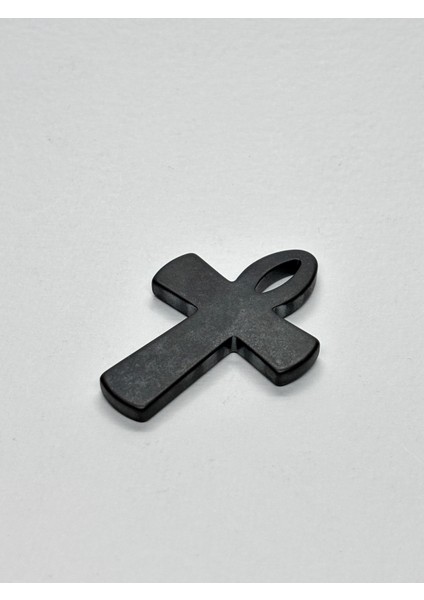 Şungit Doğaltaş Kolye Ucu Özgürlük Anahtarı