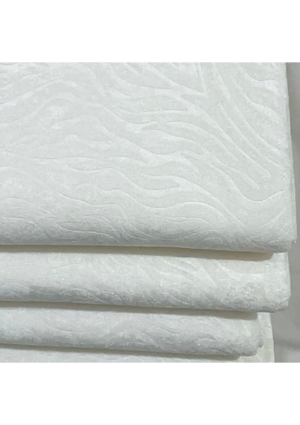 Koltuk Çekyat Örtüsü 170-210 cm – Kaymaz Tabanlı Süngerli Kadife Kumaş Ekru Gofraj Baskı