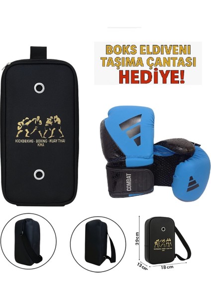 Combat 50 ADIC50TG Boks Eldiveni Kick Boks Muay Thai Eldiveni ve Eldiven Taşıma Çantalı