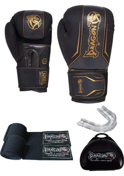 Legacy Kick Boks Eldiveni Boks Eldiveni Muaythai Müsabaka Antreman Dragon Boks Eldiveni 3'li Set