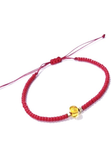 Hematit Doğaltaşlı Kehribar ve Miyuki Round Boncuklu Unisex Bileklik modelleri