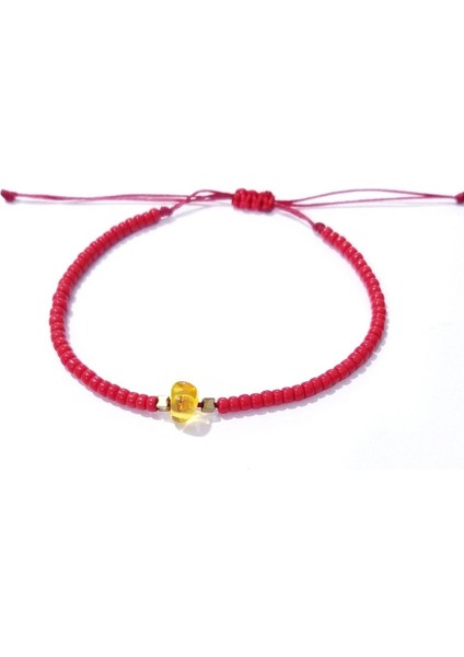 Hematit Doğaltaşlı Kehribar ve Miyuki Round Boncuklu Unisex Bileklik fırsatları