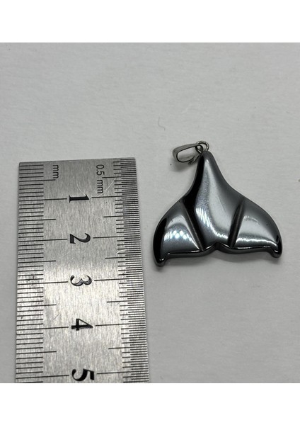 Hematit Doğaltaş Kolye Ucu Balık Kuyruğu indirimleri