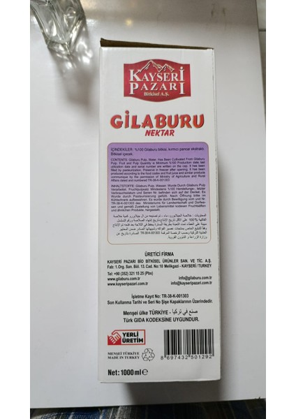 Gilaburu Nektar 1000ML fiyatları
