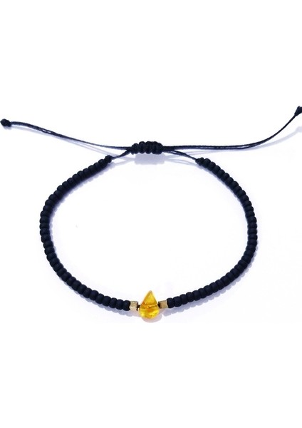 Hematit Doğaltaşlı Kehribar ve Miyuki Round Boncuklu Unisex Bileklik modelleri