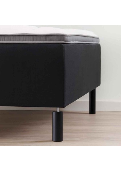 10 cm Siyah M8 Diş Silindir Mobilya Koltuk Kanepe Baza Ayağı