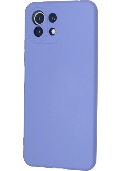 Xiaomi Mi 11 Lite Kılıf Nano Içi Kadife Silikon - Lila modelleri