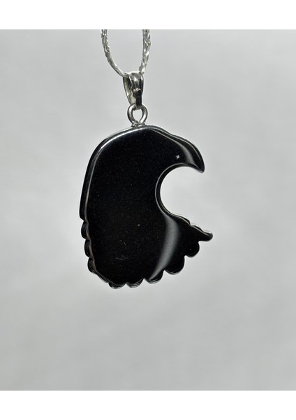 Hematit Doğaltaş Kolye Ucu Kartal modelleri