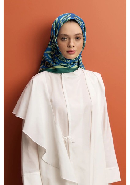 Twill Ipek Eşarp Aura Zümrüt