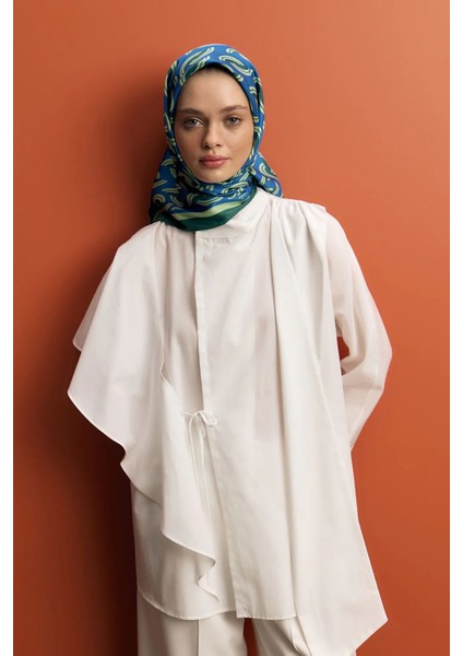 Twill Ipek Eşarp Aura Zümrüt modelleri