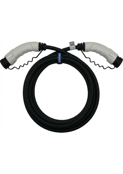 22KW (32A) Tip 2 Premium Elektrikli Araç Şarj Kablosu 5 Metre - Siyah, IP54 Suya Dayanıklı, Tüm Elektrikli Araçlarla Uyumlu fiyatları