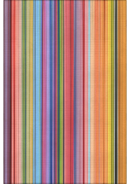 Pantone 61 Çizgili Tasarım Renkli Halı Modern Oturma Odası Yolluk Ince Yazlık Ev Oda Salon Halısı fiyatları