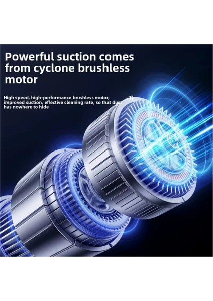 ST-126PLUS Yüksek Güçlü El Tipi Süpürge 18000PA Emme Gücü Şarj Edilebilir Numaratör Hediye