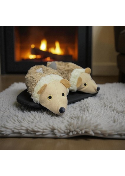 Kirpi Model Hayvan Figürlü Kaymaz Taban Çocuk Panduf